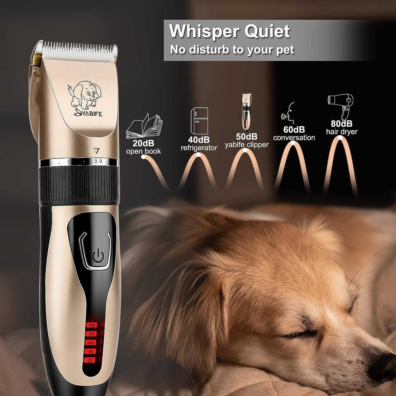 Golarka dla zwierząt professional pet clipper firmy Yabife