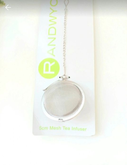 Zaparzacz do herbaty I ziół stalowy,  Nowy 5 cm