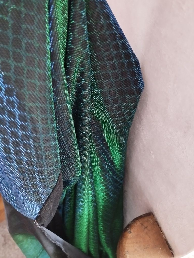 Плаття-метелик синьо-зелене