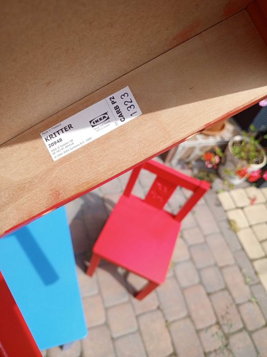 Ikea Stolik i 2 krzesła KRITTER