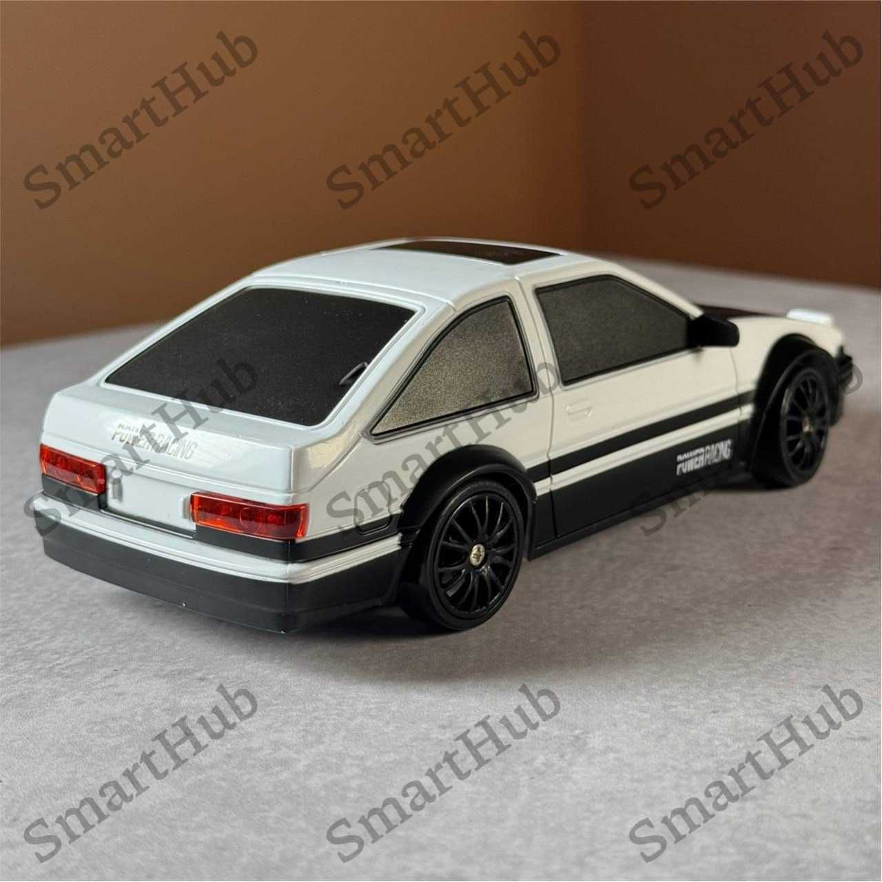 Дрифт машинка Toyota AE86 на радиоуправлении Белая. Машинка на пульте