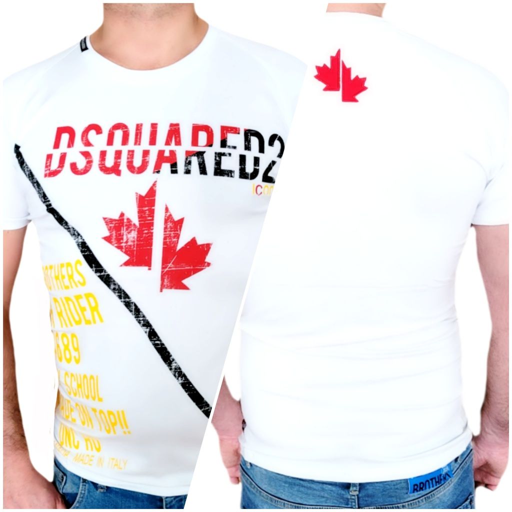 Dsquared2 T-Shirt Koszulka męska DS  Icon  biała