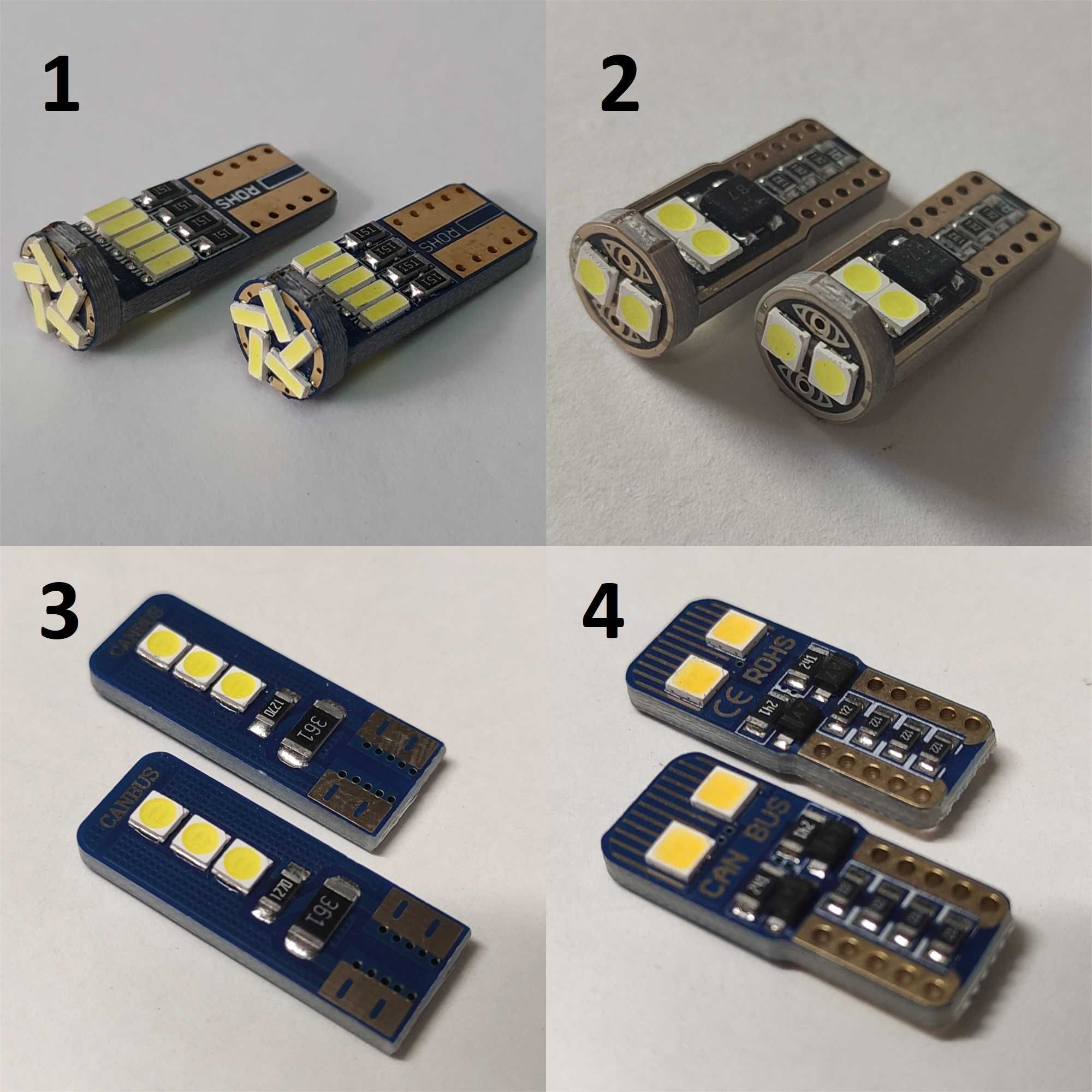 Lâmpadas LED W5W T10 T5 P21W C5W Canbus