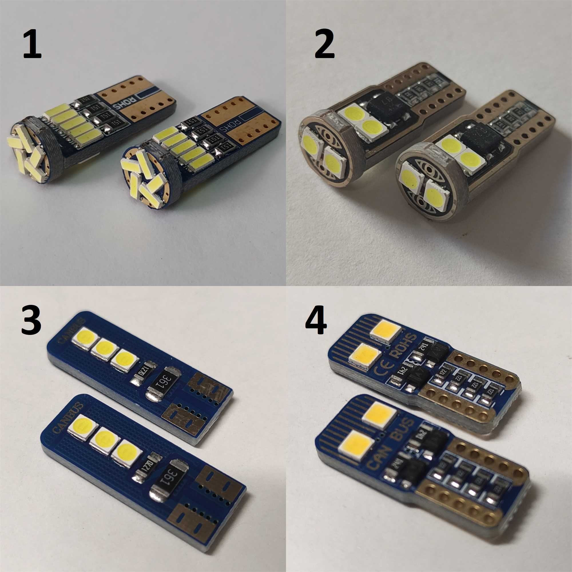 Lâmpadas LED W5W T10 Canbus