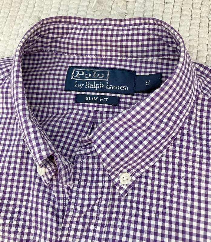 Ralph Lauren koszula męska w kratkę logo haft