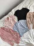 Zestaw ubrań XS tanio koszulki kardigan H&M Cropp