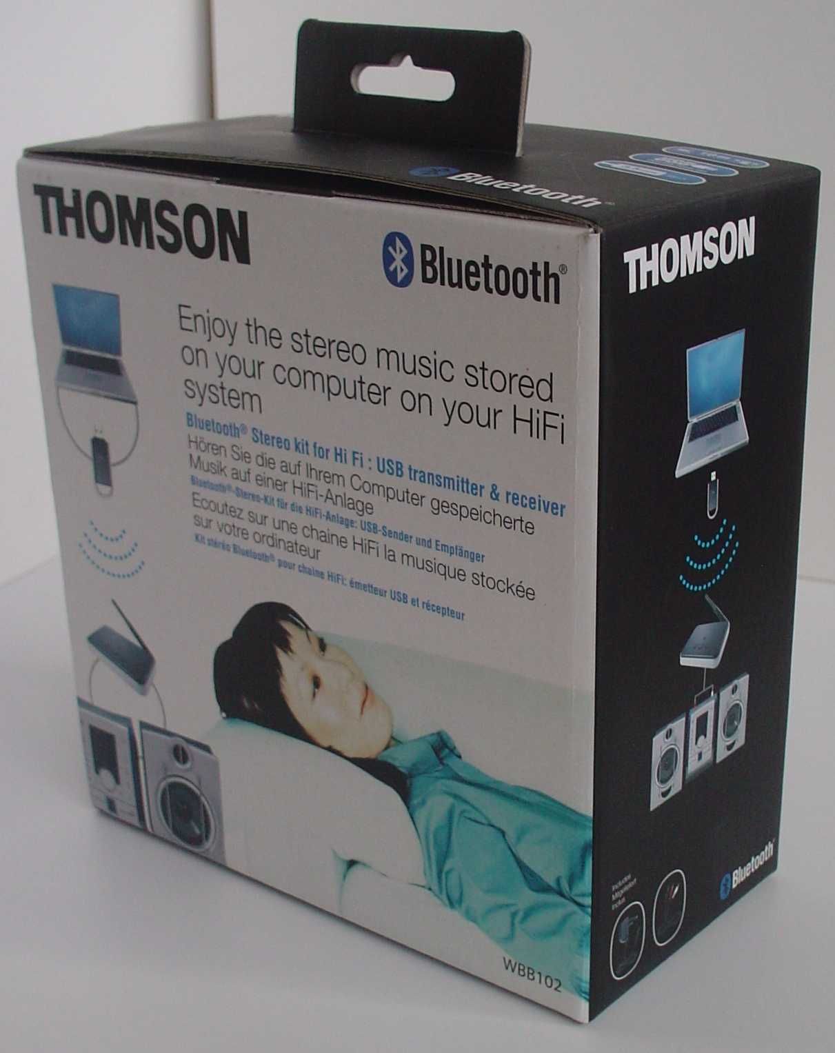 Bezprzewodowy przekaźnik sygnału audio Bluetooth USB - Thomson WBB102