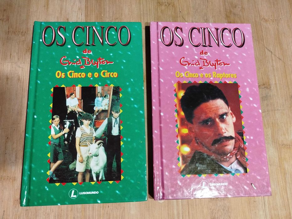 Livros antigos D´Os Cinco de Enid Blyton