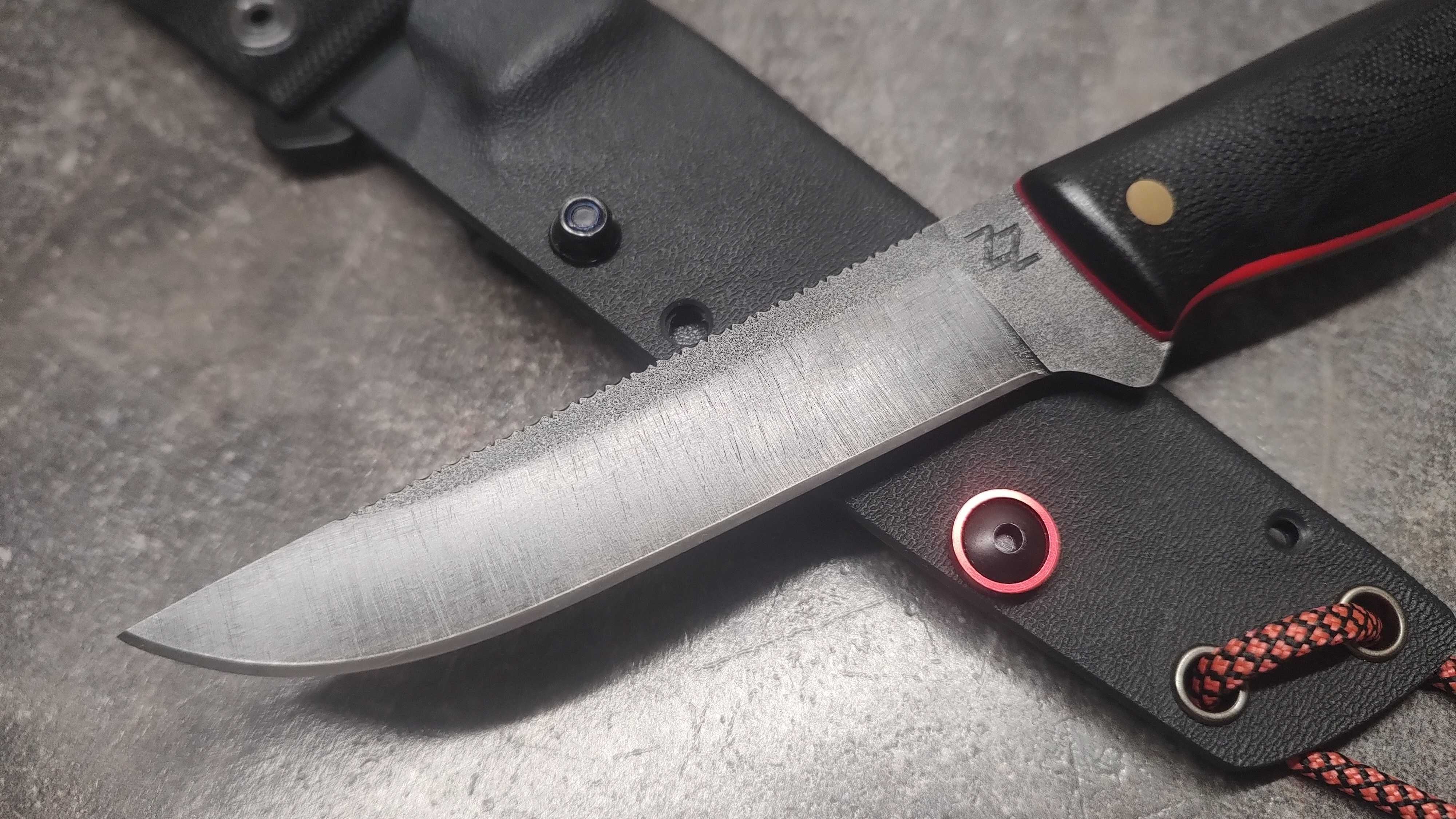 Nóż ZZ CUSTOM KNIVES, CAMPER, Apex Ultra 63HRC, G10, Kydex