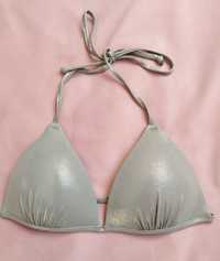 H&M srebrne bikini strój kąpielowy Rozmiar S miseczka B