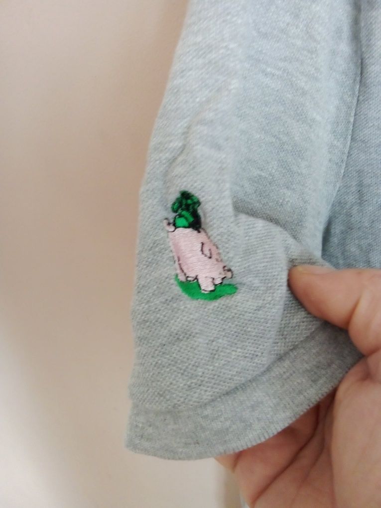 Szara koszulka polo Nike