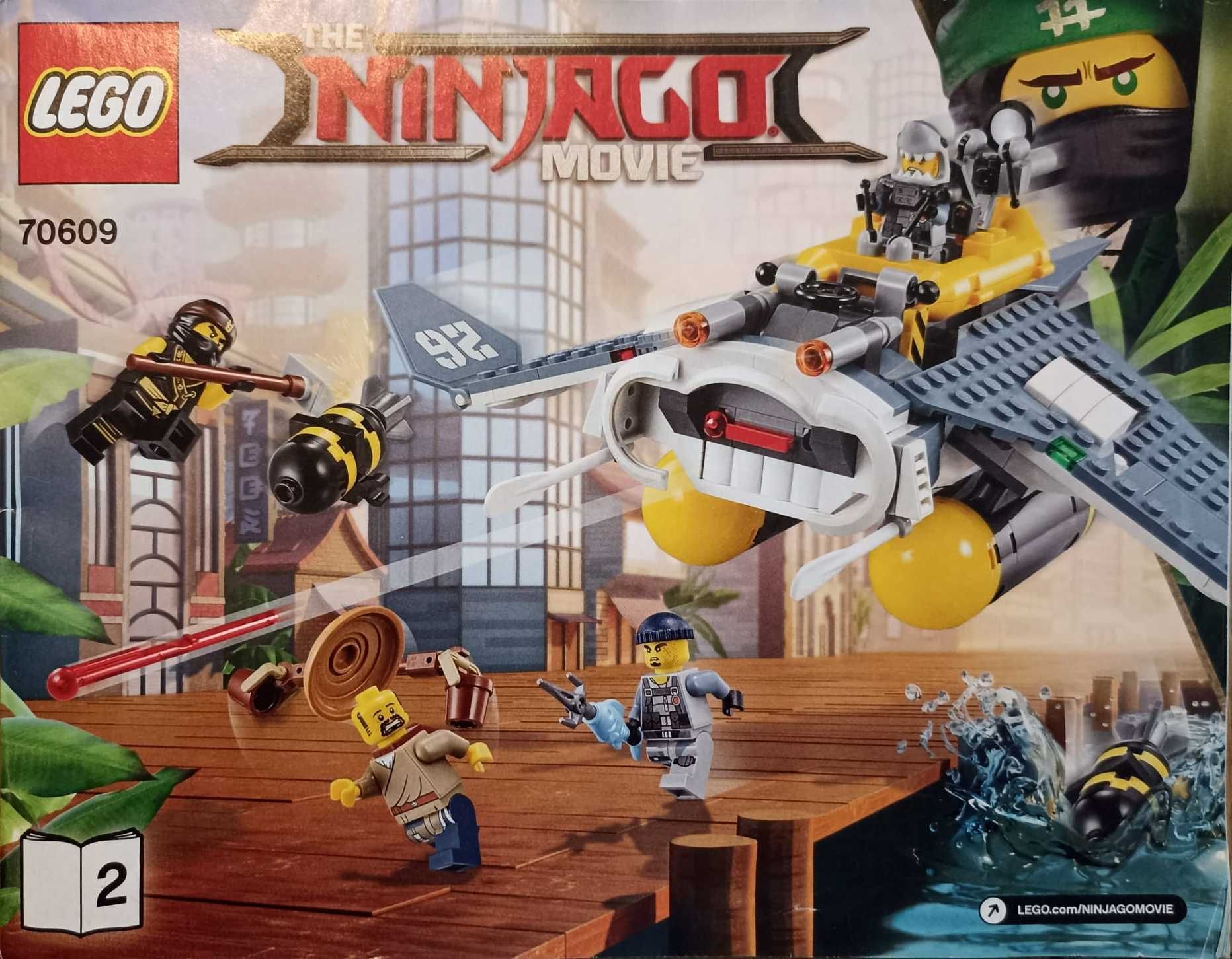 LEGO Ninjago 70609 Bombowiec Manta Ray (100% kompletny)