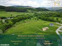 Widokowa budowlana 42 ar ok. 10 km od Nowego Sącza!