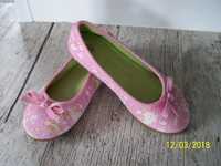 Różowe balerinki/buciki buty dla dziewczynki, rozm. 27.