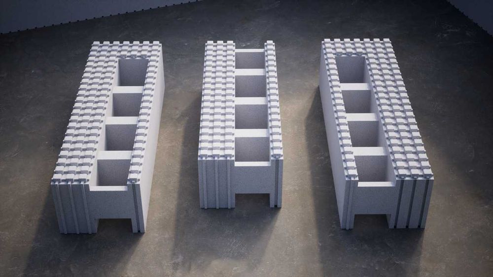 Bloczki styropianowe Styroblok Medial do budowy domu basenu 100x35