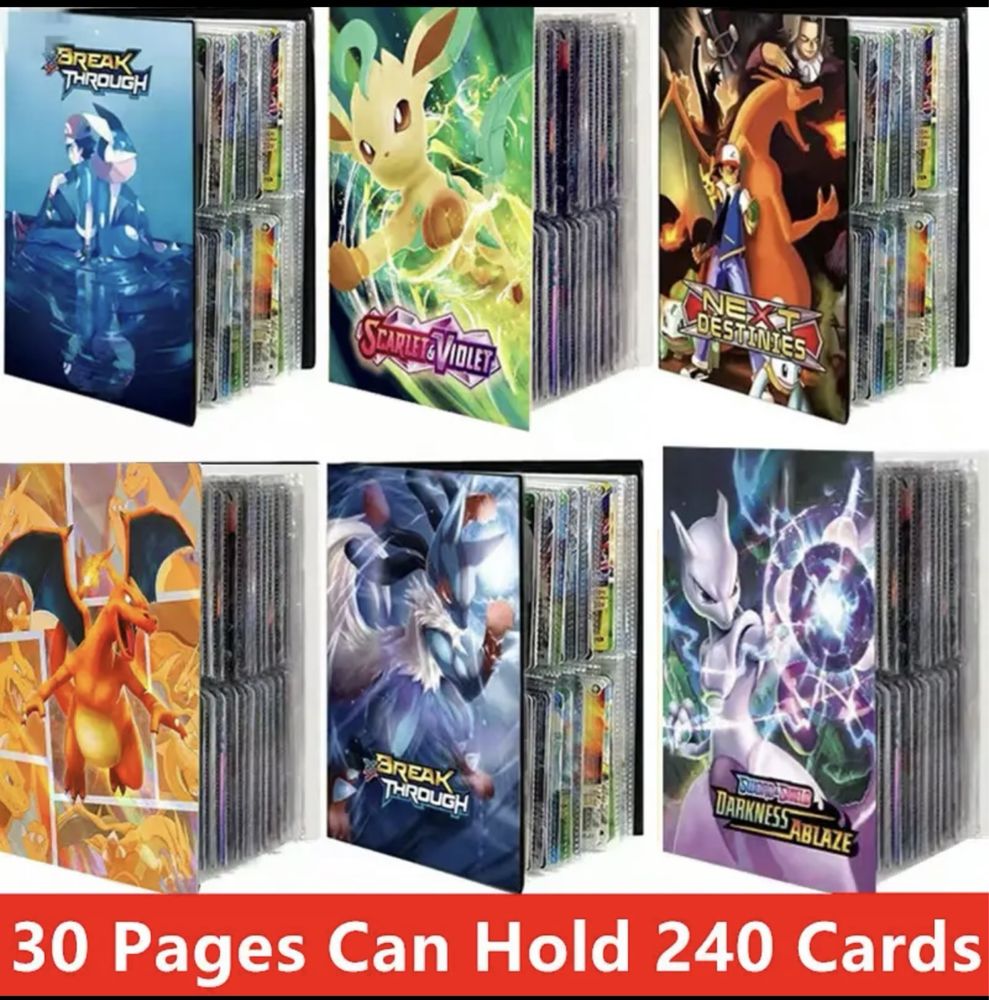 Альбом для карток покемон Pokemon на 240 шт. та 540. Альбоми для монет