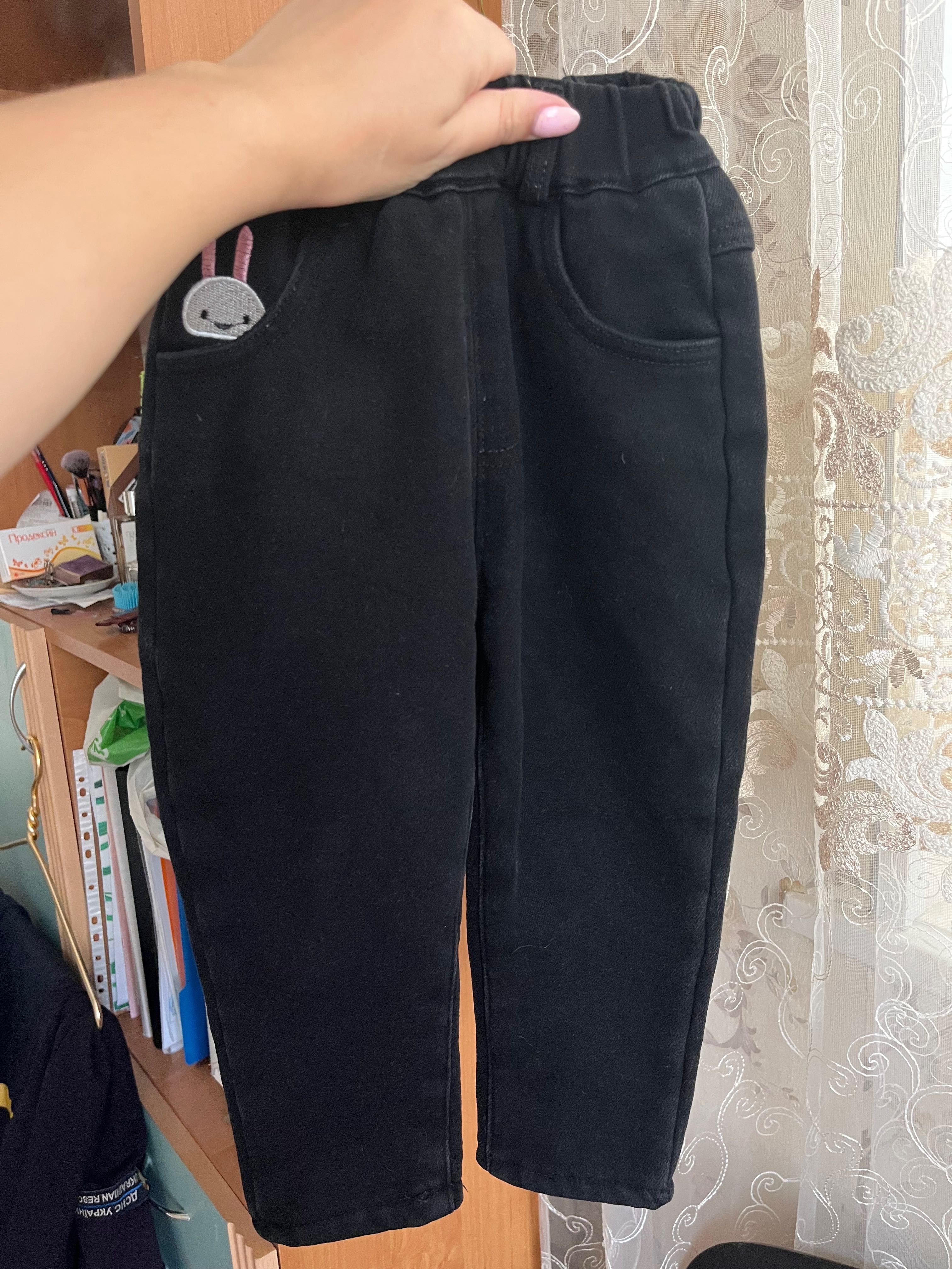 Зимові штани джинси для дівчинки 3 роки 92-98