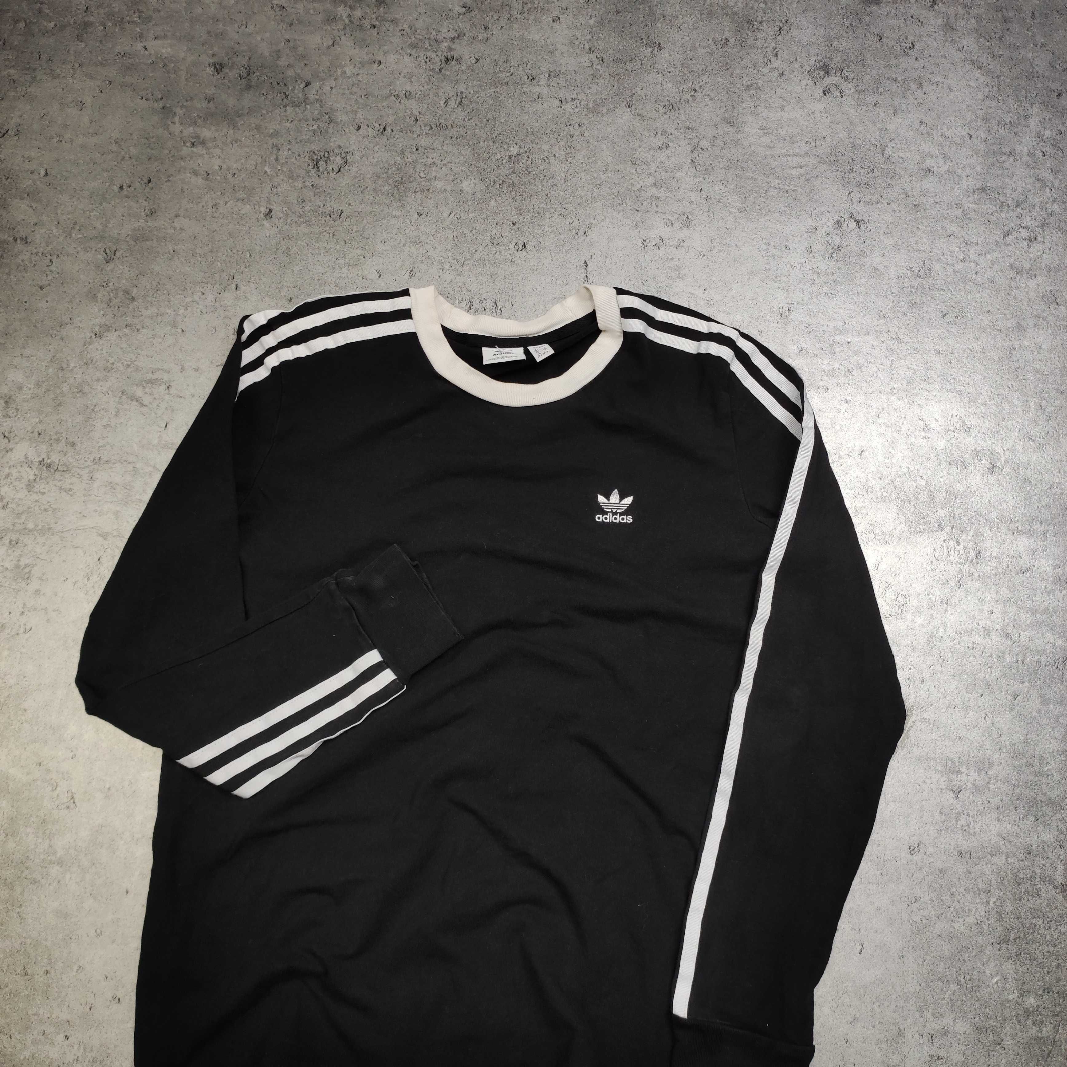 DAMSKA Koszulka Bluzka Longsleeve Adidsa California Bawełna 3 Paski