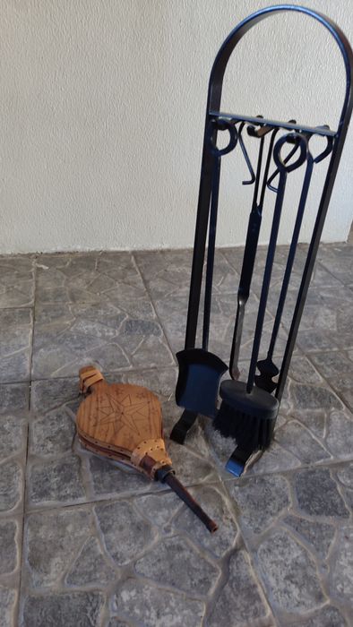 Conjunto acessórios lareira