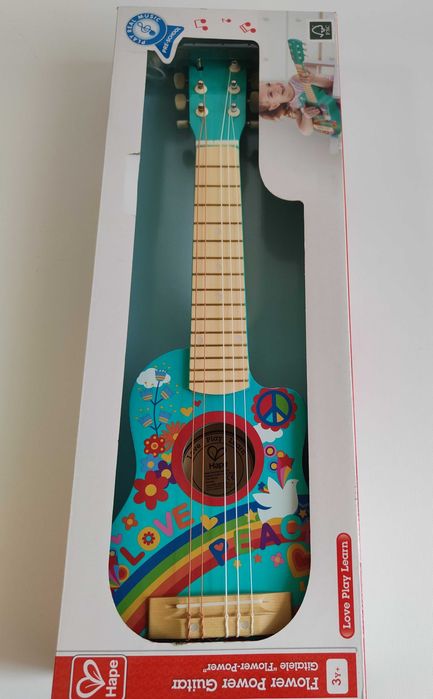Flower Power, gitara drewniana HAPE G7