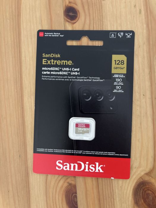 SanDisk Extreme MicroSD 128 gb - Nowe