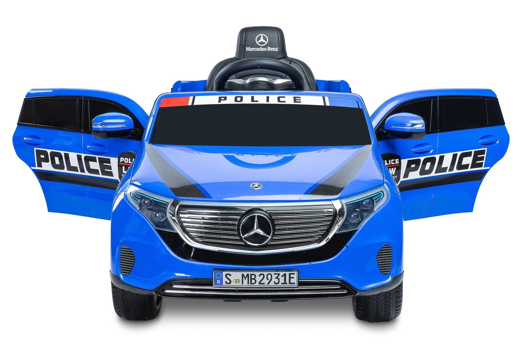 Pojazd na akumulator MERCEDES BENZ EQC POLICJA auto sterowane PILOT