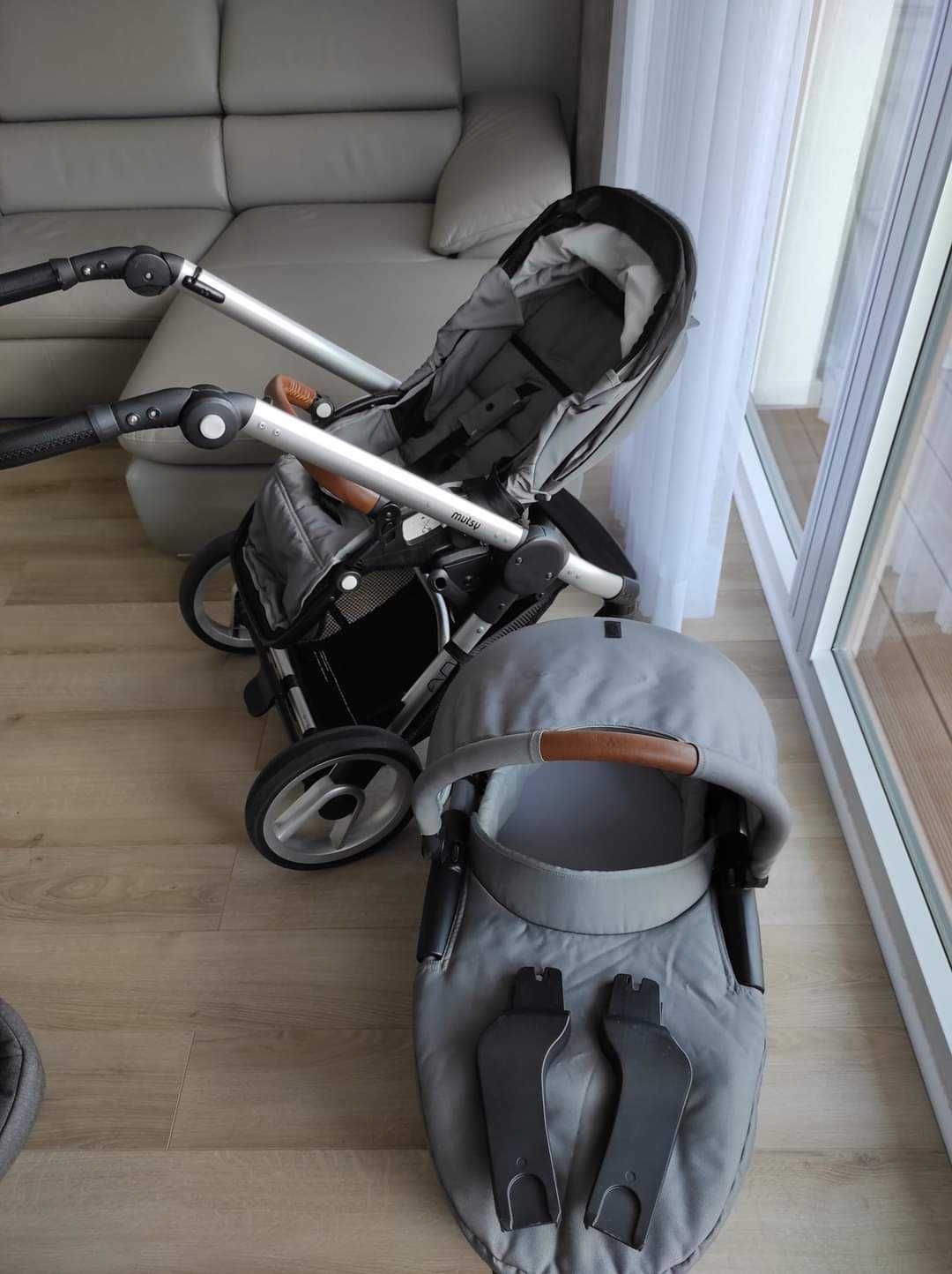 Mutsy EVO Urban Nomad Grey 3w1 gondola spacerówka nosidełko Cybex