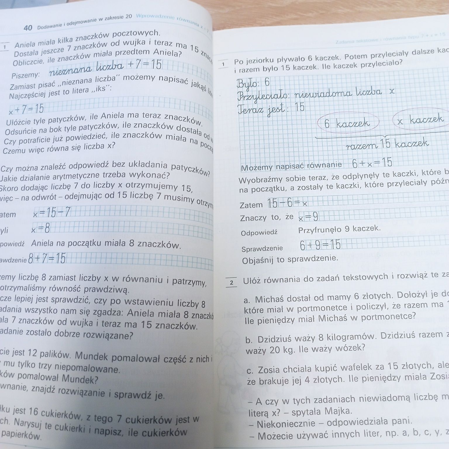 Matematyka podr.dla klasy 2 szkoły podstawowej, 1992 Semadeni