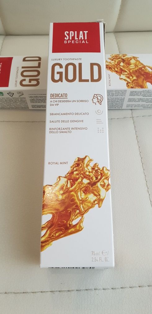 SPLAT GOLD! LUXURY  TOOTHPASTE!  Special series! 75 ml.