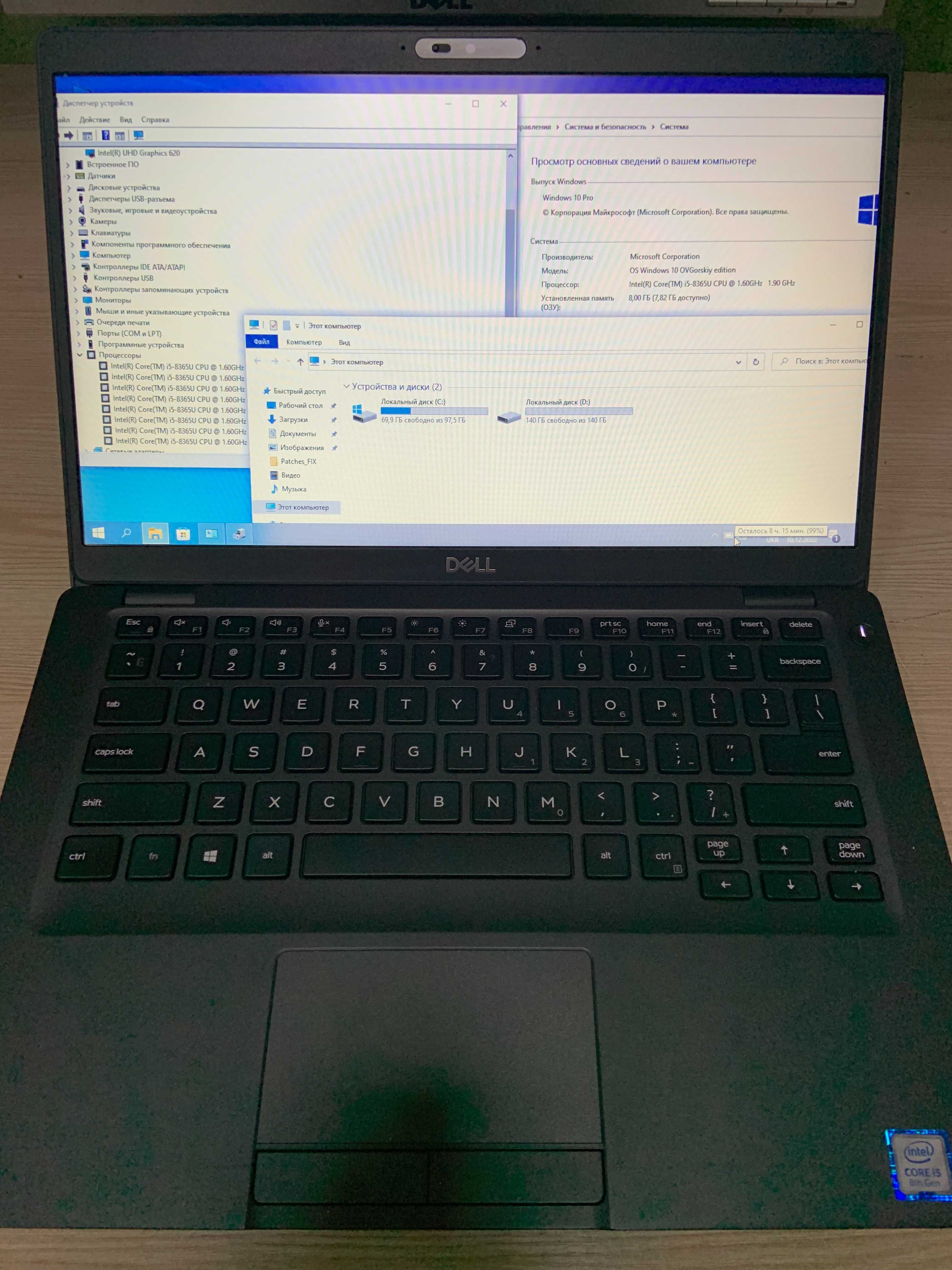 Dell Latitude 5400 14 IPS/i5-8365u/8gb/256ssd/Intel HD