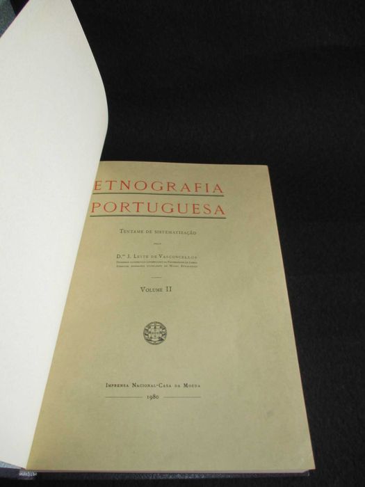 Livros Etnografia Portuguesa José Leite de Vasconcelos