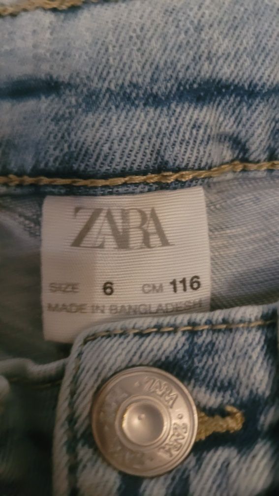 Spodnie Zara r 116 czapka H&M gratis