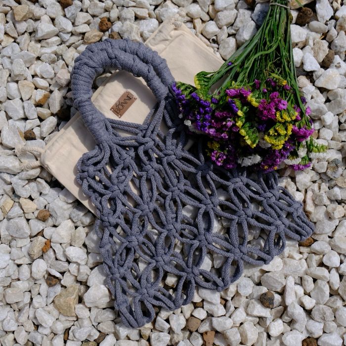 Трендова літня сумка макраме ручної роботи