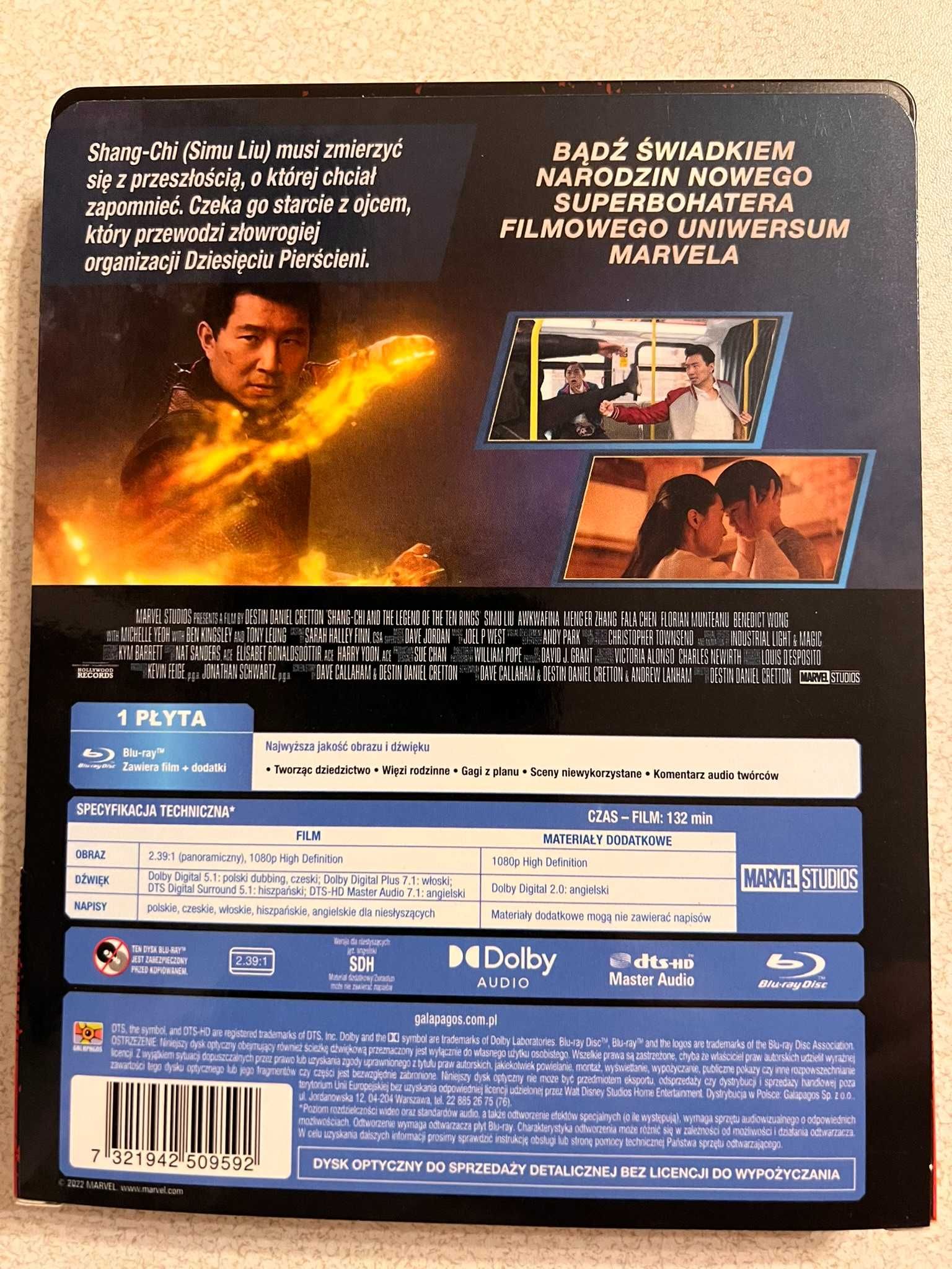 Shang-Chi and the Legend of the Ten Rings Steelbook Blu-Ray PL