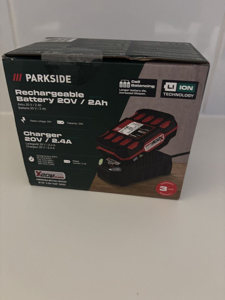 Akumulator plus ladowarka new parkside