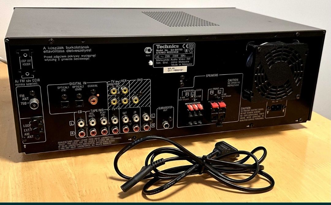 Amplituner Technics SA- DX750 +pilot...USZKODZONY