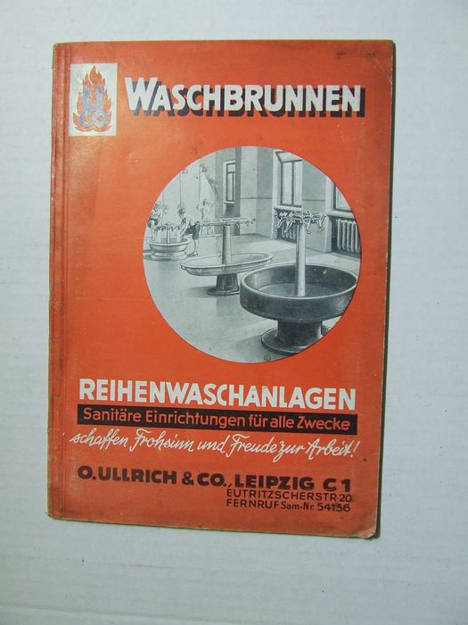 Waschbrunnen Stara wojenna reklama sani łazienek firmy O.ULLRICH & CO.