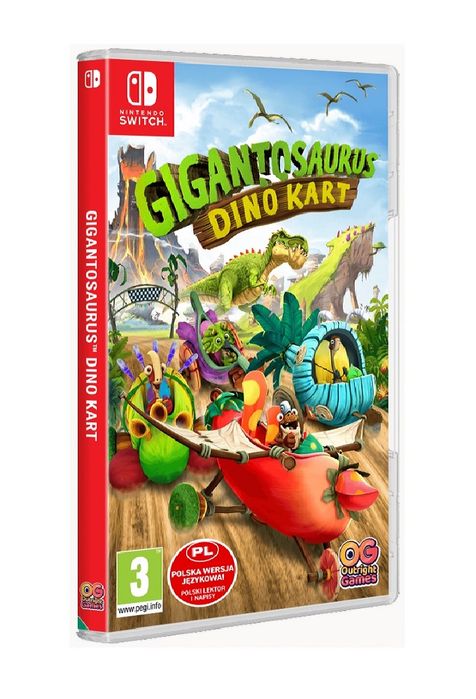 Gigantosaurus Gigantozaur Dino Kart PL (NS) Gra nowa w folii