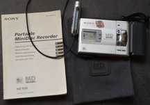 Sony MZ-R 50 Mini DiscMan Recorder Odtwarzacz MD + dyskietki