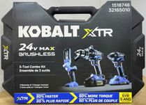 Преміум набір 3 шт інструменту 24V (2.0 + 4.0 Аг) Kobalt 1518746