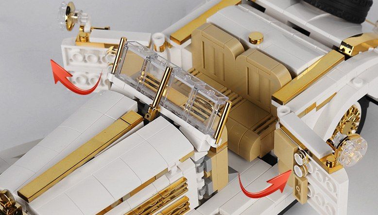 Klocki auto samochód Pojazd Retro K500 868el.