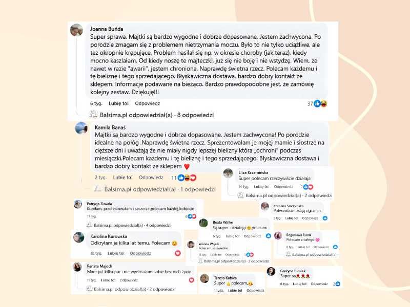 Majtki Balsima wodoodporne (2+1 GRATIS) 3 szt. Zapomnij o Przeciekach