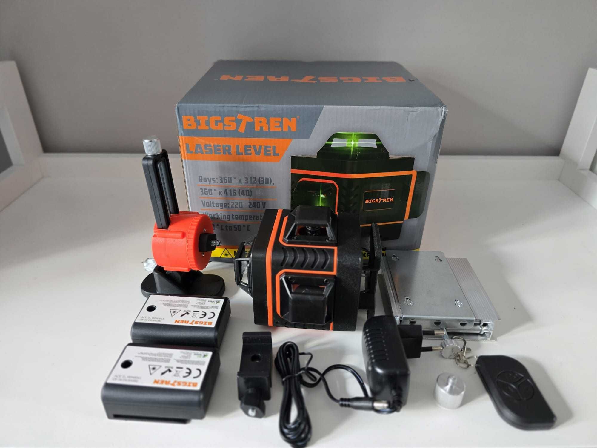Poziomica Laserowa 360 Laser Krzyżowy Płaszczyznowy 16 Lini Zestaw XL
