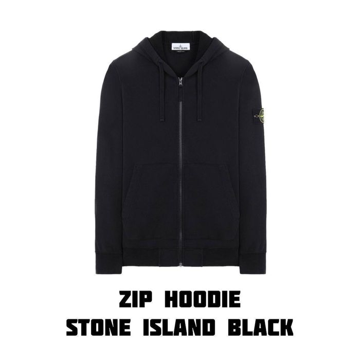 Zip hoodie Stone Island | Колір чорний | розмір S