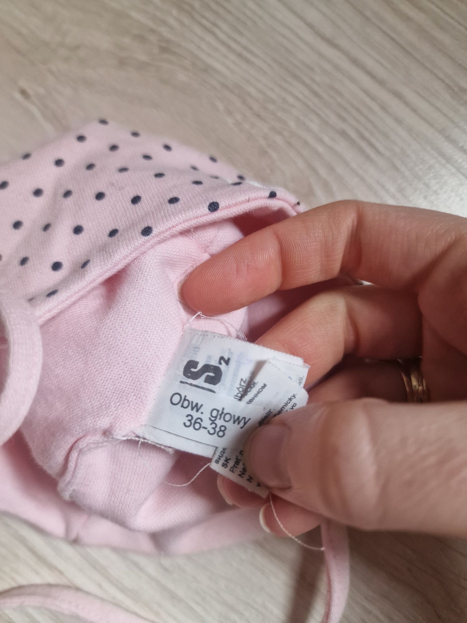 Czapka niemowlęca wiosenna 36-38