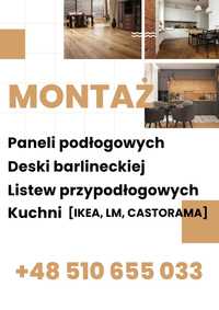 montaż paneli podłogowych