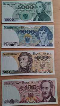 Banknoty PRLstan bdb 4szt plus 4 gratis