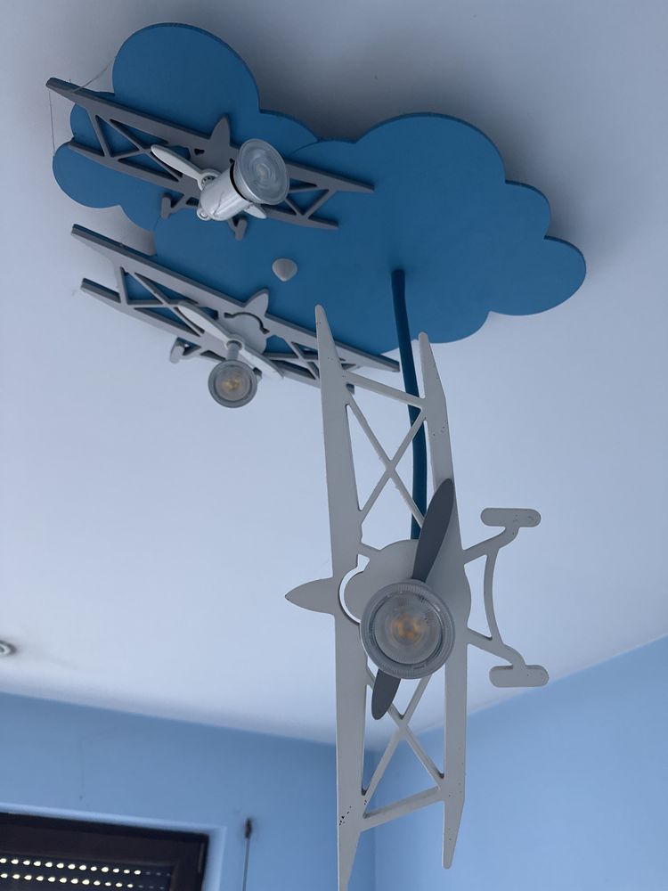 Lampa samoloty pokoj chlopca  dziecięcy