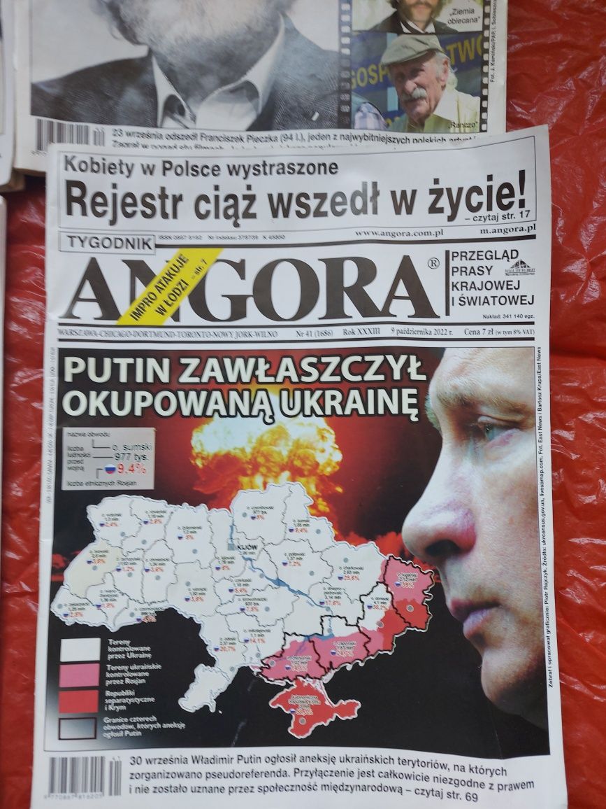 Gazety ANGORA 4sztuki 2022r/2023r