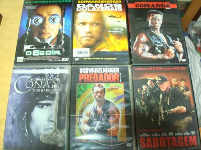 11 dvds arnold schwarzenegger ,o ultimo grande heroi, predador